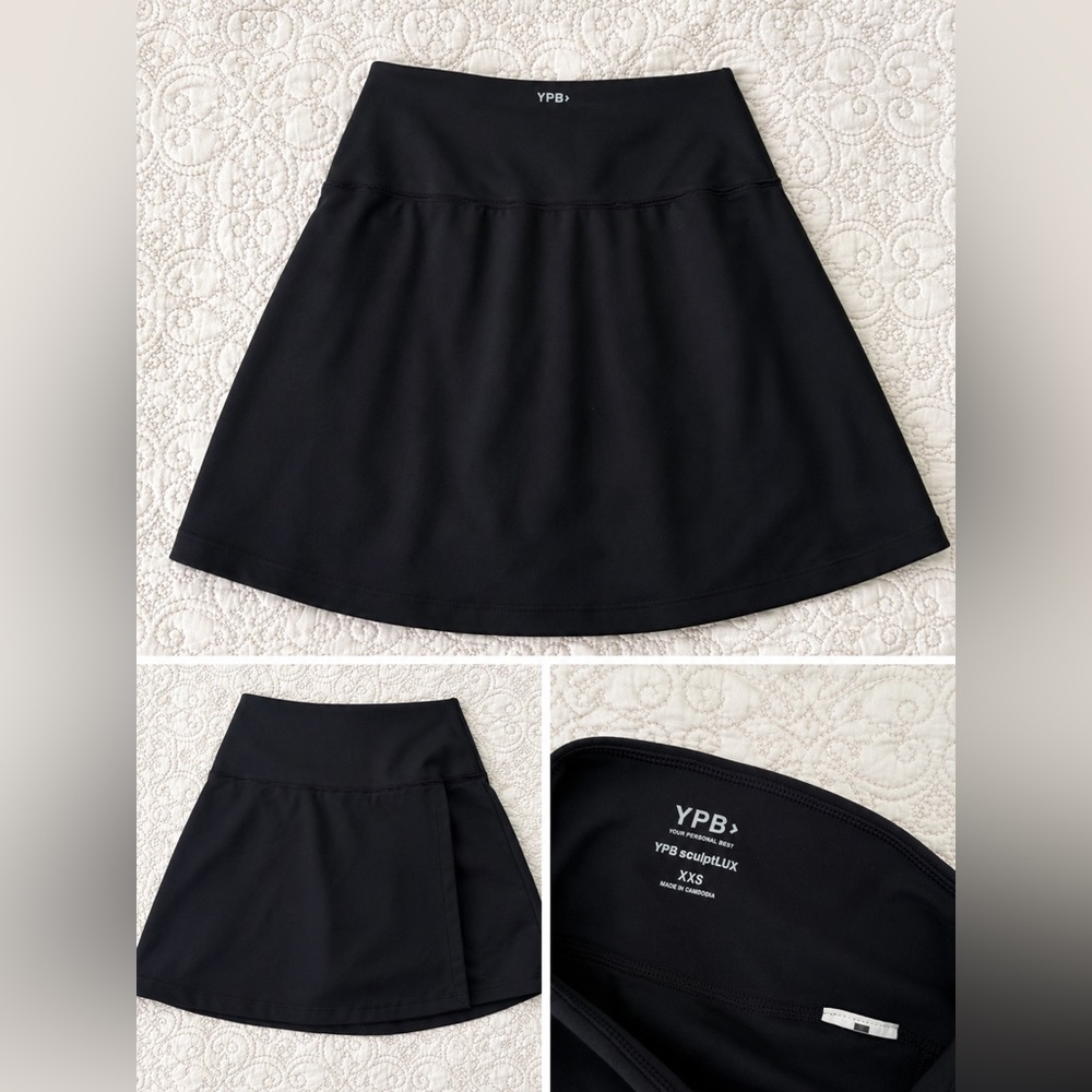 Abercrombie and Fitch Black SculptLux A-Line Skirt XXS